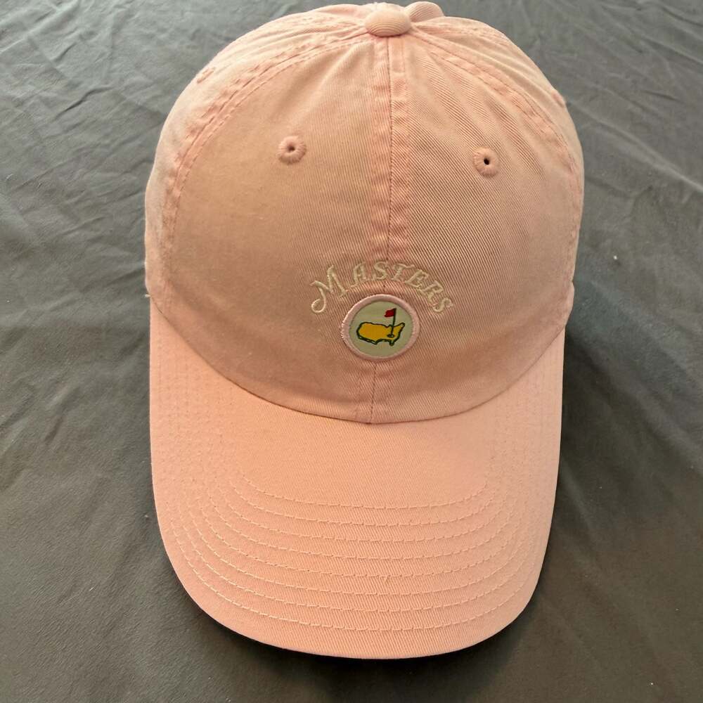Masters Golf Tournament Pink Dad Hat Magnolia Lane Augusta Strapback Cap